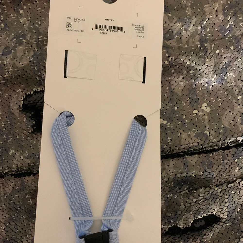 NWT Baby blue Tie and matching handkerchief